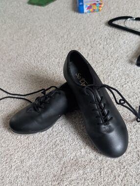 Girls So Danca Lace-Up Tap Shoes